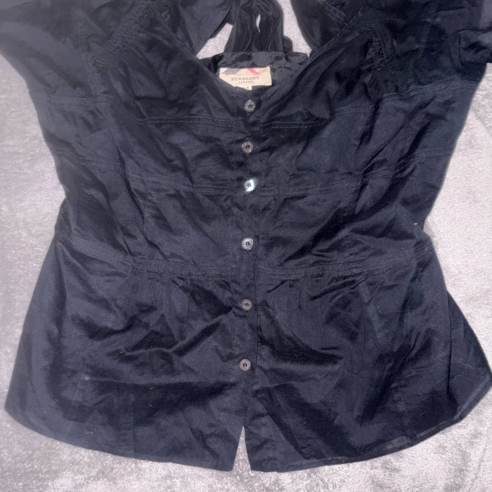 Burberry London RARE Y2K Vintage Babydoll Romantic Blouse - Picture 9 of 16